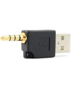 SANOXY USB AM to DC 3.5mm Adapter/Mini USB Data and Charging Adapter USB Adapter for your Apple iPod Shuffle 2 Generation (Black)