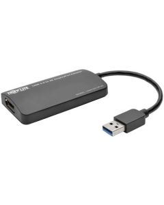 Tripp Lite USB 3.0 SuperSpeed to DisplayPort Dual-Monitor External Video Graphics Card Adapter, 512 MB SDRAM, 4K x 2K (U344-001-DP-4K)