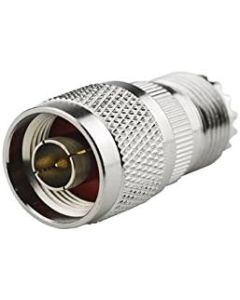 2PCS RF coaxial Coax Adapter N Male to UHF Female SO-239 SO239 SL16 Connector