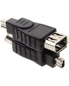 CablesOnline 6-Pin Female to 4-Pin Male IEEE-1394a Firewire Adapter, AD-FW2