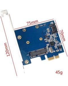 PCI-E to mSATA SSD+SATA3 Combo Expansion Converter Adapter PCIe to SATAIII Card