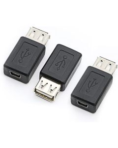 rgzhihuifz 3 Pack USB 2.0 A Female to USB B Mini 5 Pin Female Adapter Converter
