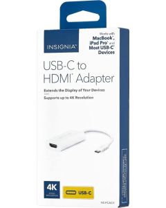 Insignia USB-C to HDMI Adapter - White - Model: NS-PCACH