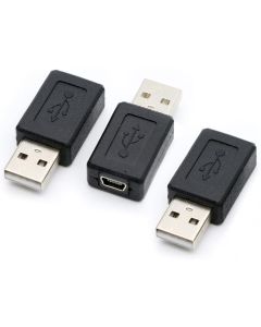 rgzhihuifz 3 Pack USB 2.0 A Male to USB B Mini 5 Pin Female Adapter Converter