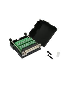 Avanexpress DB25 Connector to Wiring Terminal Db25 Breakout Board Solder-Free (Female Adapter with Case)