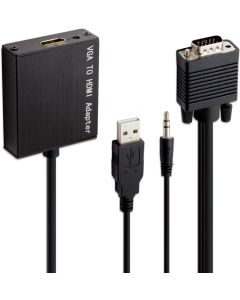 Connectland VGA to HDMI Converter with Audio Support (CL-ADA31042)