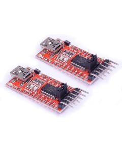 Cylewet 2Pcs FT232RL 3.3V 5.5V Module USB to TTL Serial Adapter Module for Arduino Mini Port USB to Serial Interface Module (Pack of 2) CYT1007