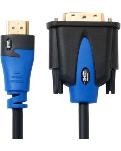 DVI to HDMI Cable 15Feet,SHD HDMI to DVI Cable Cord DVI D to HDMI Adapter Bi-Directional Monitor Cable for PC Laptop HDTV Projector