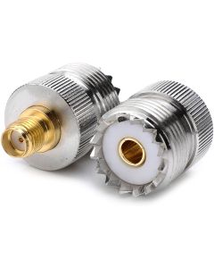 DHT Electronics 2pcs RF coaxial Coax Adapter SMA Female to UHF Female SO-239 SO239